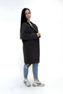 Женское шерстяное пальто Линда сбоку