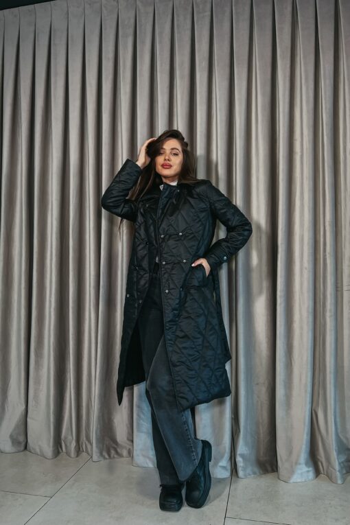 Женское пальто Тайра черное (1)