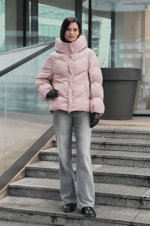 Куртка женская Лиза розовая (1)