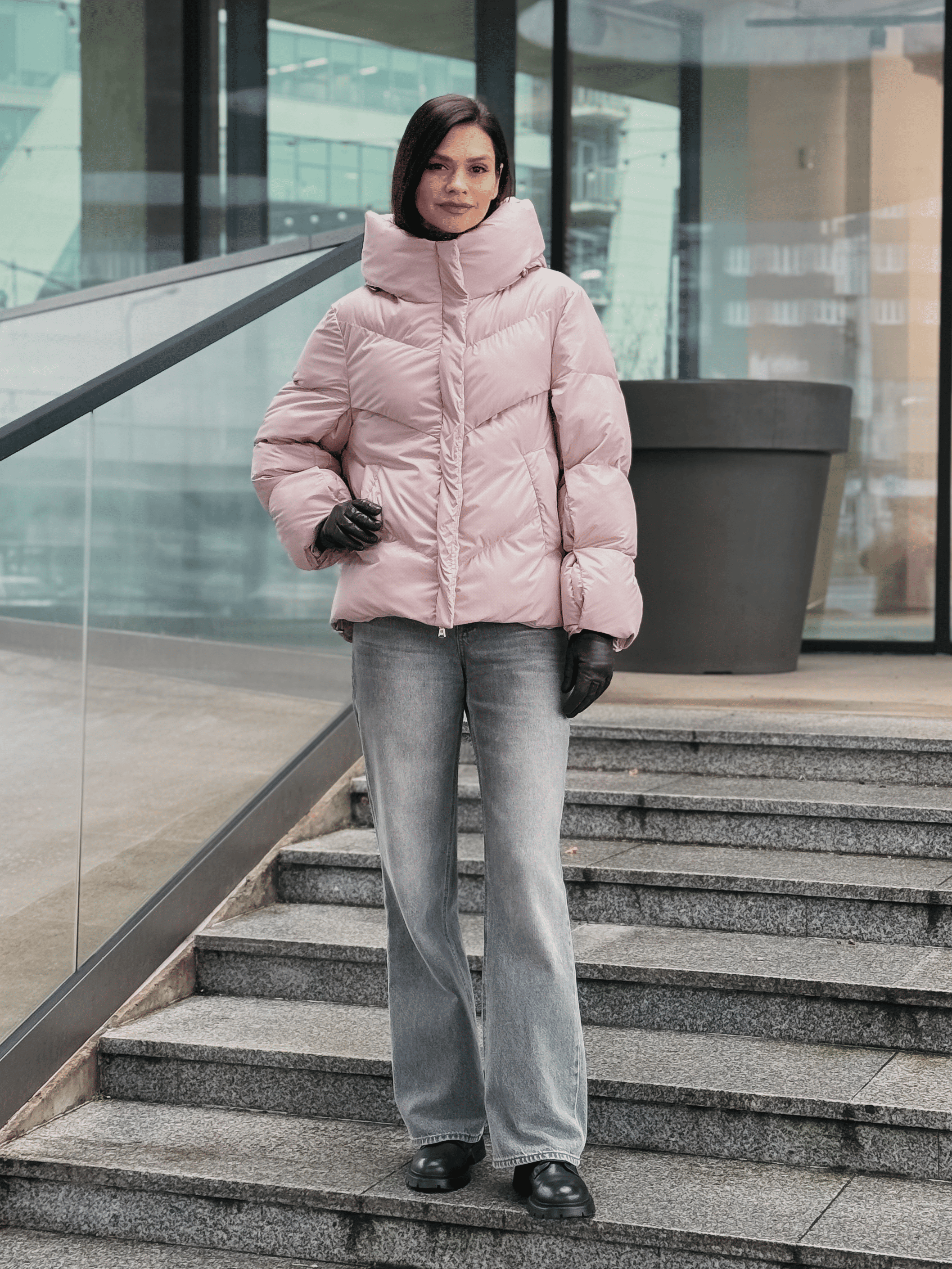 Куртка женская Лиза розовая (1) Куртка женская Лиза розовая (1)