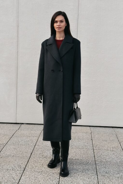 Пальто женское демисезонное Злата черное (4) Пальто женское демисезонное Злата черное (4)