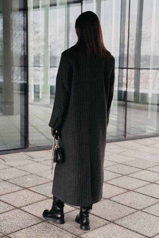 Пальто женское демисезонное Ася черное (2)