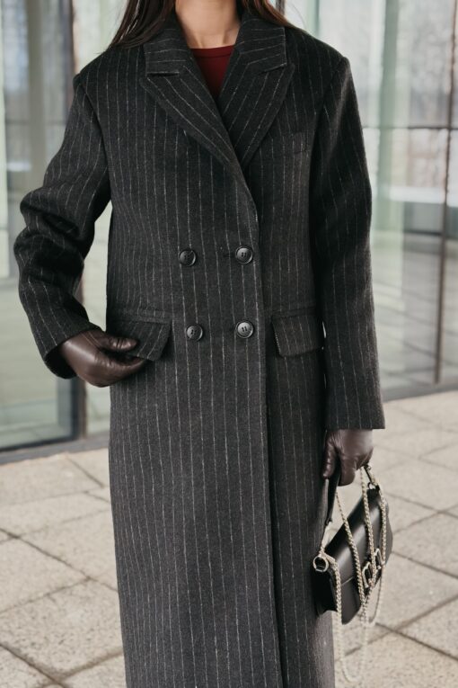 Пальто женское демисезонное Ася черное (1)