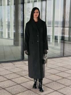 Пальто женское демисезонное Ася черное