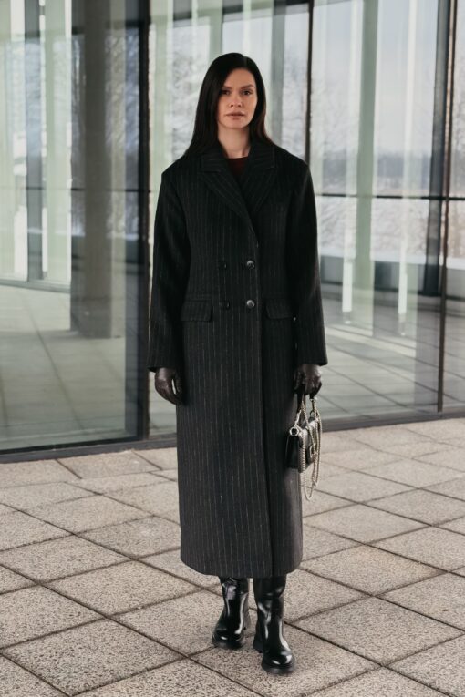 Пальто женское демисезонное Ася черное Пальто женское демисезонное Ася черное