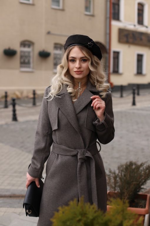 Женское пальто из шерстяной ткани Алика