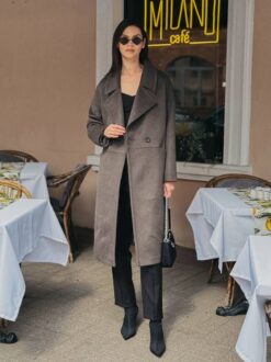 Пальто женское демисезонное Диана серое Пальто женское демисезонное Диана серое